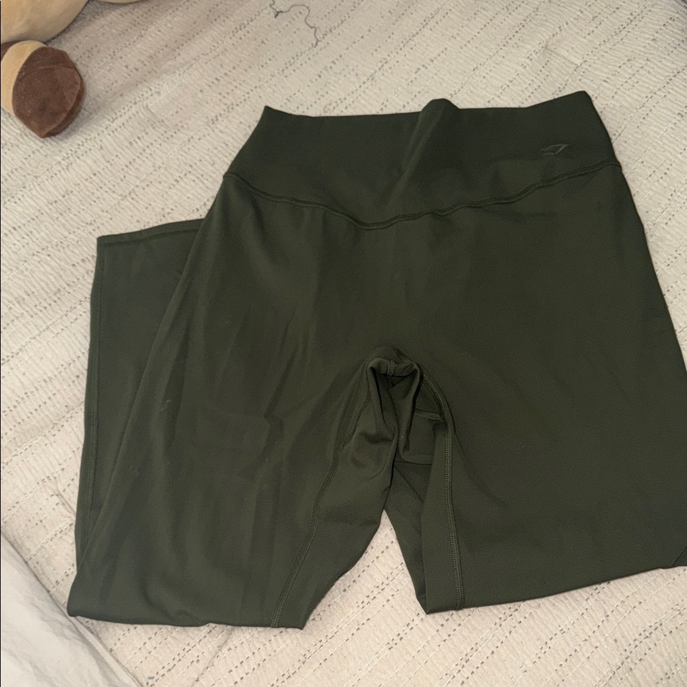 Olive Green Gymshark High-Waisted Leggings